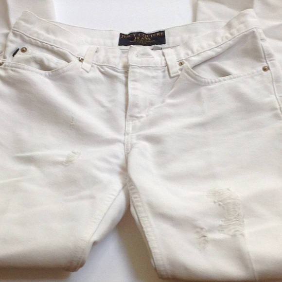 Juicy Couture Vintage White Distressed Jeans - Picture 2 of 10